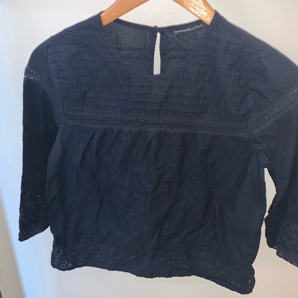 Abercrombie & Fitch Navy Top